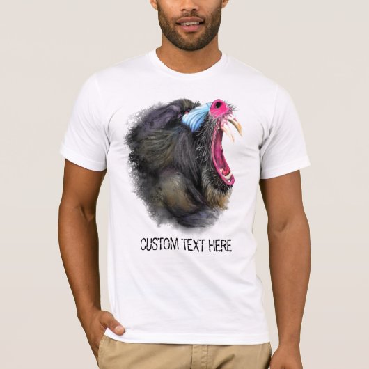 Collectie voor het trekken van dieren Mandrill - J T-shirt (Voorkant)