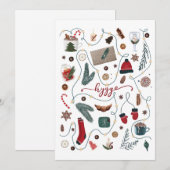 Collectie voor kerstmis feestdagenkaart (Voorkant / Achterkant)