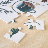 Collectie voor kerstmis legpuzzel (Zijkant)