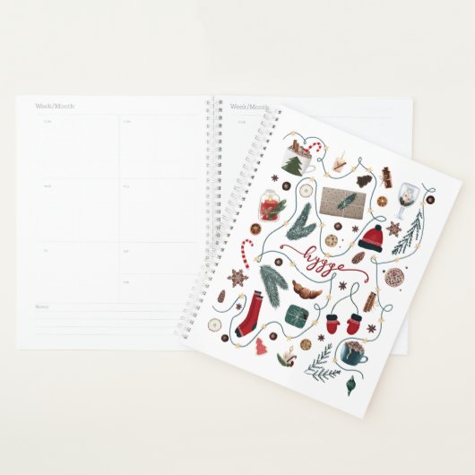 Collectie voor kerstmis planner (Display)