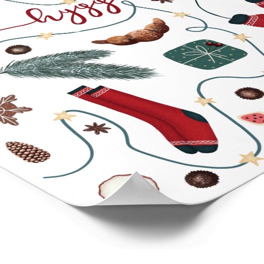 Collectie voor kerstmis poster (Hoek)