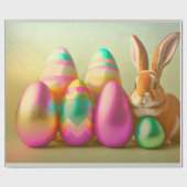 Collectie voor kleine paasbundels en eieren cadeaupapier (Vlak)