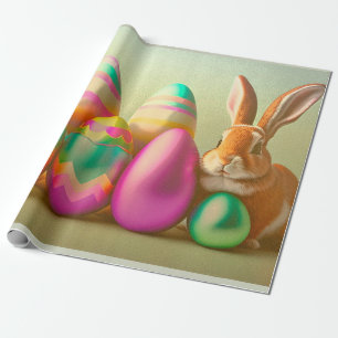 Collectie voor kleine paasbundels en eieren cadeaupapier