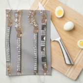 Collectie voor liefdevol joodse harteontwerpen theedoek (Quarter Fold)