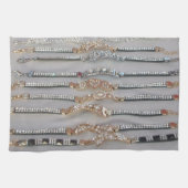 Collectie voor liefdevol joodse harteontwerpen theedoek (Horizontaal)