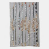 Collectie voor liefdevol joodse harteontwerpen theedoek (Verticaal)