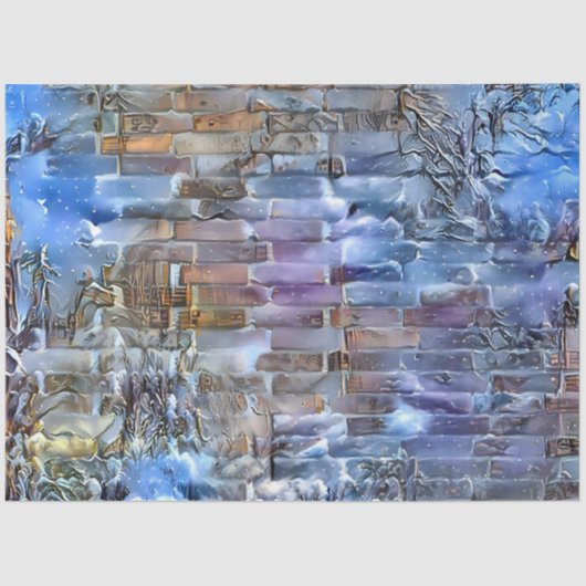 Collectie voor moderne winterkunst Tissuepapier (Voorkant)