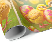 collectie voor paaskippen en eieren cadeaupapier (Rol Hoek)