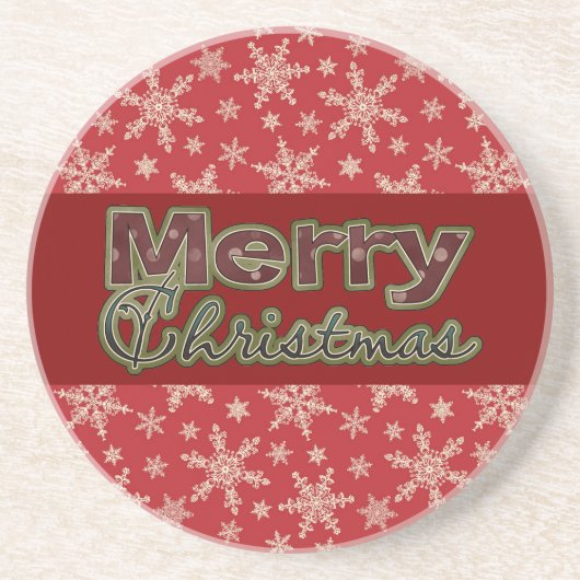 Collectie voor prettig kerstOnderzetter Zandsteen Onderzetter (Voorkant)