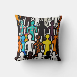 Collectie voor rassengelijkheid kussen