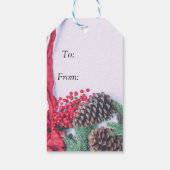 Collectie voor vakantiebonen cadeaulabel (Achterkant)