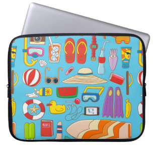 Collectie voor zomertijd laptop sleeve