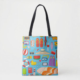 Collectie voor zomertijd tote bag