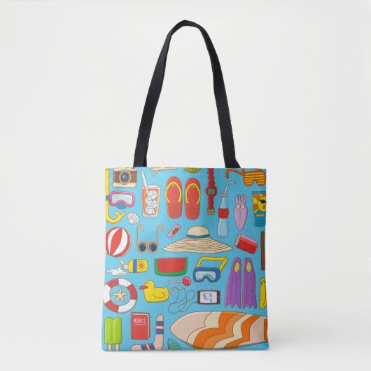 Collectie voor zomertijd tote bag (Voorkant)