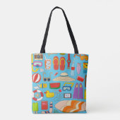Collectie voor zomertijd tote bag (Achterkant)