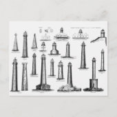  Collectie vuurtoren Briefkaart (Voorkant)