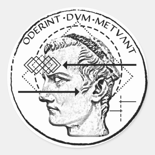 Collectief bewusteloos - Dominus Incitatus Ronde Sticker (Voorkant)