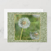 Collectief gedicht (geschreven door mij) briefkaart (Voorkant / Achterkant)