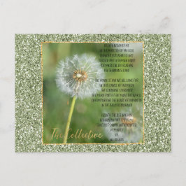 Collectief gedicht (geschreven door mij) briefkaart