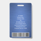 Collectief Logo ID QR Barcode borgepenseld Blauw Badge (Achterkant)