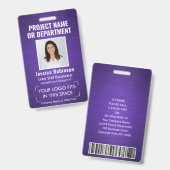 Collectief Logo ID QR Barcode van identiteitskaart Badge (Front & Back)