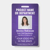 Collectief Logo ID QR Barcode van identiteitskaart Badge (Front)