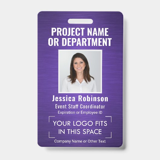 Collectief Logo ID QR Barcode van identiteitskaart Badge (Front)