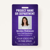 Collectief Logo ID QR Barcode van identiteitskaart Badge (Voorkant)