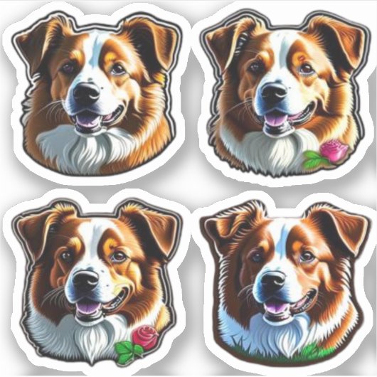 Collecties honden van stickers (Voorkant)