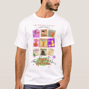 Collecties met een gebroken halloween stempel met  t-shirt