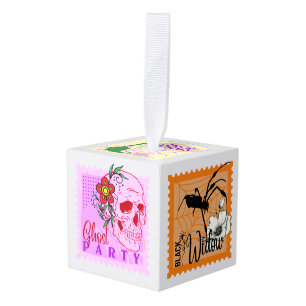 Collecties met gekleurde halloween stempel decoratie