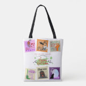 Collecties met gekleurde halloween stempel tote bag (Achterkant)