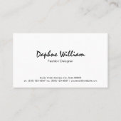 Collecties voor ontwerper | Witte textuur Visitekaartje (Achterkant)