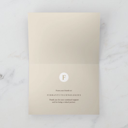 Collectieve de Kroon van de Olijf van de laurier Feestdagen Kaart (Binnen)