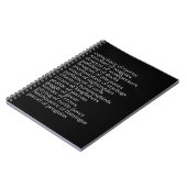 Collectieve Nouns of Birds Black Notitieboek (Linkerzijde)