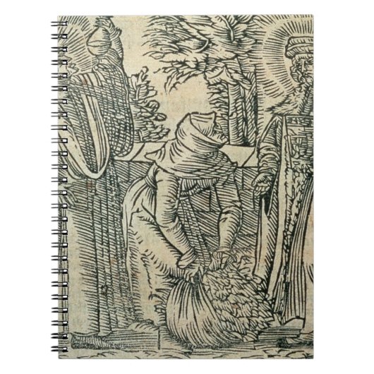 Collecting Herbs for Medicine, 1534 (houtsnippers) Notitieboek (Voorkant)