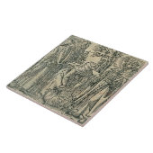 Collecting Herbs for Medicine, 1534 (houtsnippers) Tegeltje (Zijkant)