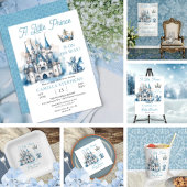 Een kleine prins is op weg jongen Baby shower Spandoek