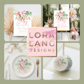 Tropisch koraal roze bloemig aloha Baby shower Bedankdoosjes