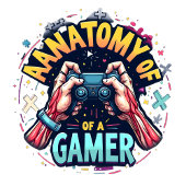 Anatomie van een Gamer T-Shirt - Retro Gamer T-shi