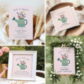 Baby in Bloom Book Request of Book for Baby Kaart Visitekaartje