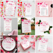"Baby Love" Valentine's Day Baby Shower Welcome Spandoek