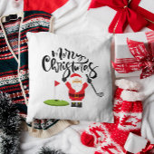 Golfkar met kerstman Let Par T-shirt Golfer