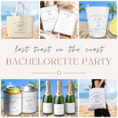 "Laatste Toast op de Kust" Beach Bachelorette Part Blikjeskoeler