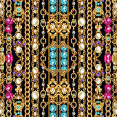 Vierkante parelketting vierkante stickers. sticker