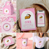 Onze Kleine Cutie Pi Dag 1e Verjaardag roze Papieren Bordje