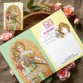 50e Verjaardagsfeest, Spring Goddess, Kunst Papieren Bordje