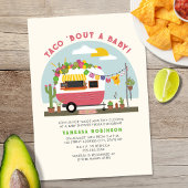 Taco Bout Baby shower Book Request Pink Informatiekaartje