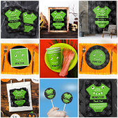 "We hebben een Monster" Halloween Baby shower Creë Papieren Bordje