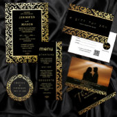 Elegant gouden Lijst bedankkaart Kaart